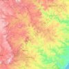 Umzimkulu River topographic map, elevation, terrain