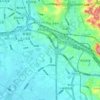 白沙河 topographic map, elevation, terrain