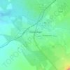Otjiwarongo topographic map, elevation, terrain