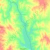 Falcon International Reservoir topographic map, elevation, terrain