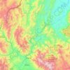 Bagua topographic map, elevation, terrain