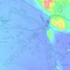 Sabirabad District topographic map, elevation, terrain