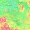 Dahme-Spreewald topographic map, elevation, terrain