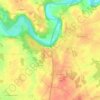 Couhé topographic map, elevation, terrain