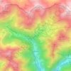 Valleve topographic map, elevation, terrain