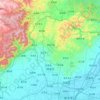 Huixian City topographic map, elevation, terrain