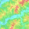 Cubjac-Auvézère-Val d'Ans topographic map, elevation, terrain