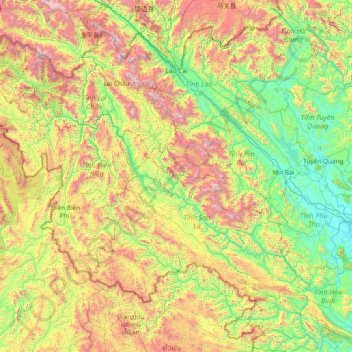 Black River topographic map, elevation, terrain