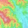 La Celle-en-Morvan topographic map, elevation, terrain