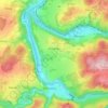 Hradištko topographic map, elevation, terrain
