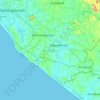 Neyyattinkara topographic map, elevation, terrain