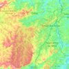 Cotia topographic map, elevation, terrain