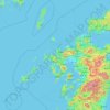 Nagasaki Prefecture topographic map, elevation, terrain