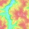 Gensac topographic map, elevation, terrain