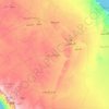 Riyadh Region topographic map, elevation, terrain