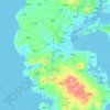 雷州市 topographic map, elevation, terrain