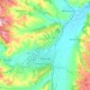 Zajecar topographic map, elevation, terrain