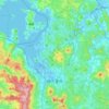 Imari topographic map, elevation, terrain