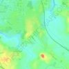 Whitnash topographic map, elevation, terrain