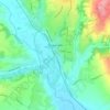 Mladenovac topographic map, elevation, terrain