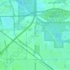 Dixmoor topographic map, elevation, terrain