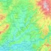 Wetteraukreis topographic map, elevation, terrain