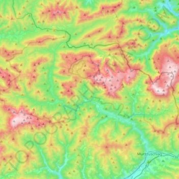 Gemeinde Neuberg an der Mürz topographic map, elevation, terrain