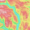 Søndre Land topographic map, elevation, terrain