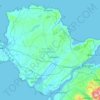 Anglesey topographic map, elevation, terrain