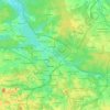 Rybnik topographic map, elevation, terrain