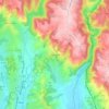 Voutezac topographic map, elevation, terrain