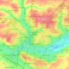 Northampton topographic map, elevation, terrain