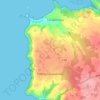 Trédrez-Locquémeau topographic map, elevation, terrain