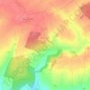 Bazentin topographic map, elevation, terrain