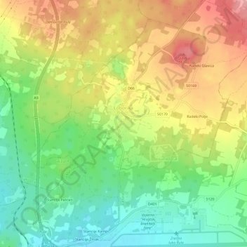Loborika topographic map, elevation, terrain