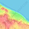 Overstrand topographic map, elevation, terrain