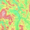 Northeim (arrondissement) topographic map, elevation, terrain