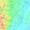 淇滨区 topographic map, elevation, terrain