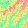 Córrego Sarandi topographic map, elevation, terrain