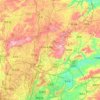 Wudang topographic map, elevation, terrain