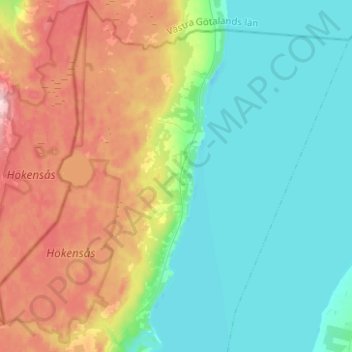 Brandstorps distrikt topographic map, elevation, terrain