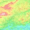 Santa Bárbara do Monte Verde topographic map, elevation, terrain