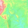 Alvorada de Minas topographic map, elevation, terrain