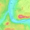 Samoreau topographic map, elevation, terrain