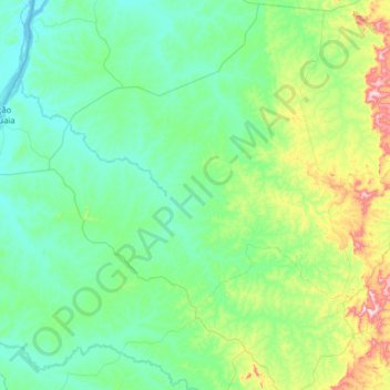 Pequizeiro topographic map, elevation, terrain