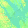 Ile-à-la-Crosse topographic map, elevation, terrain