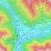 Piazza Brembana topographic map, elevation, terrain