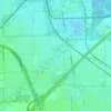 Posen topographic map, elevation, terrain