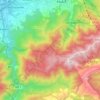 Bouarfa topographic map, elevation, terrain