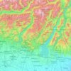Brescia topographic map, elevation, terrain